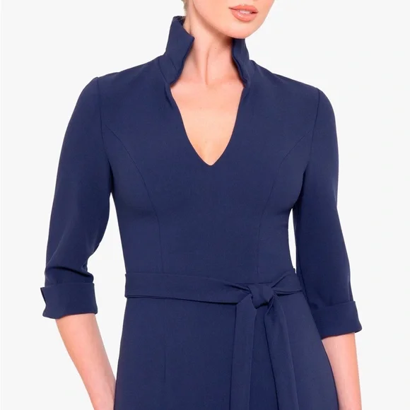BLACK HALO Madeline Sheath Dress Pacific Blue Size 0 NEW - Picture 9 of 14